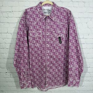 Wrangler 20X Competition Long Sleeve Pearl Snap Shirt Men's XL Western Rodeo